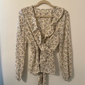 Creamy Floral Blouse by Max Studio